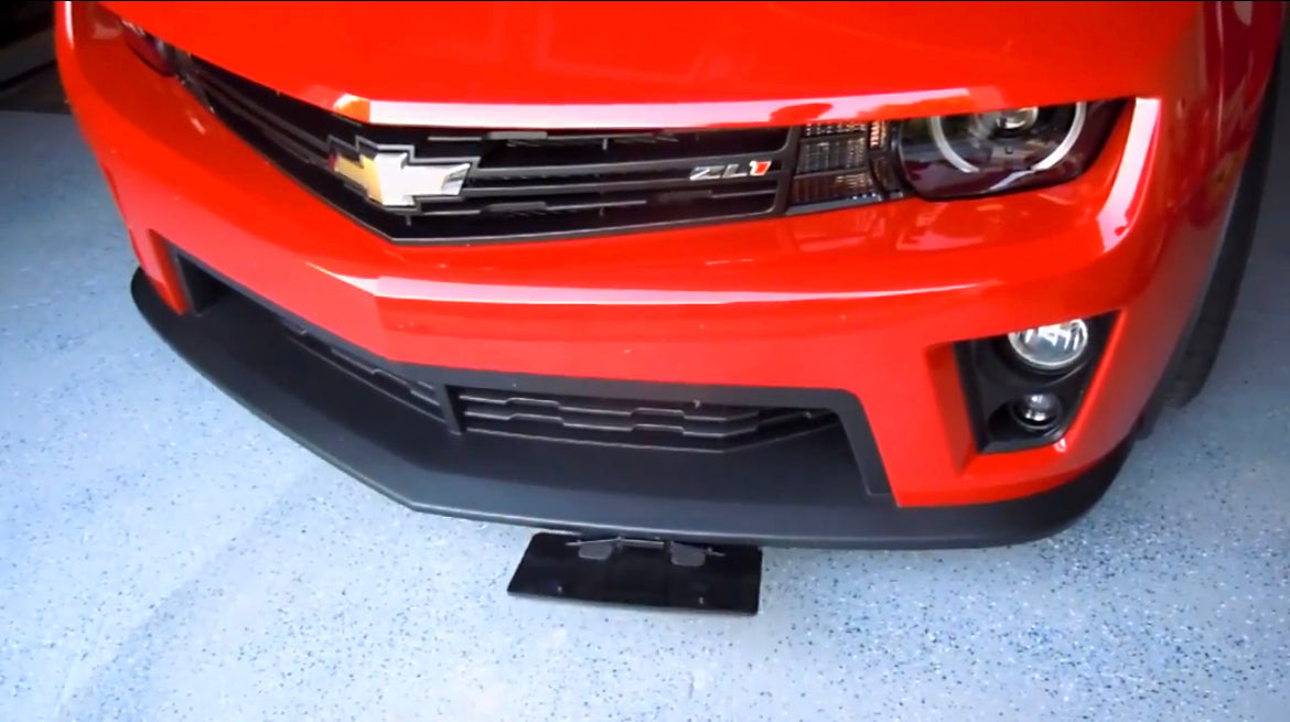 Chevy Camaro ZL1 Red with Stealth Plates