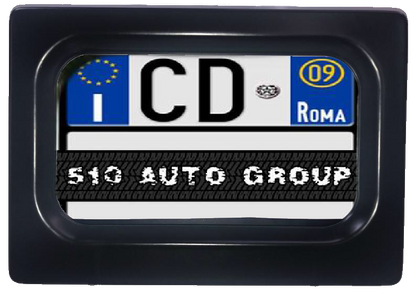 Motorized Motorcycle License Plate hider, for Europe size